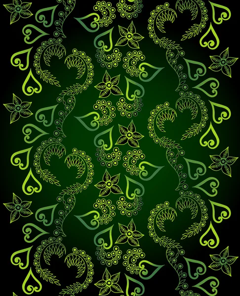 Zelený ornament — Stockový vektor