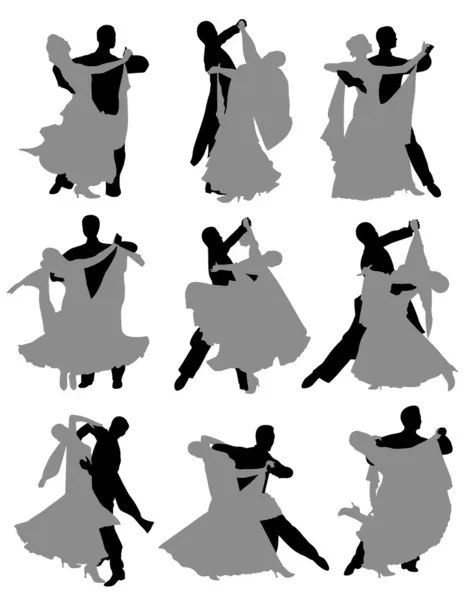 Ballroom dancing — Stock Vector