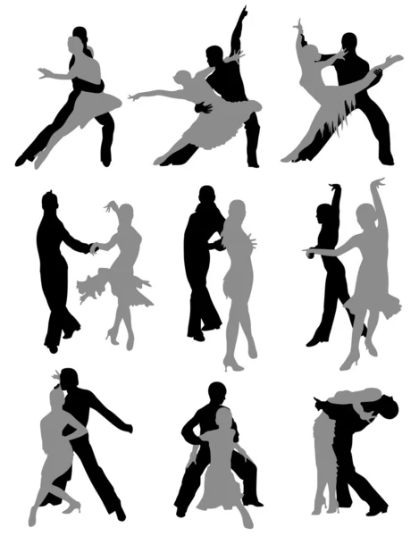 Sports dancing — Stock Vector