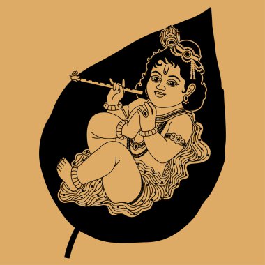 Krishna is a little clipart