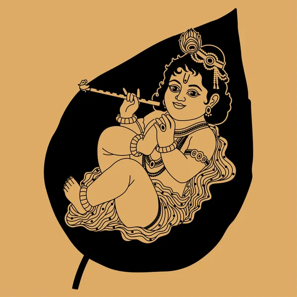 Krishna es un poco — Archivo Imágenes Vectoriales