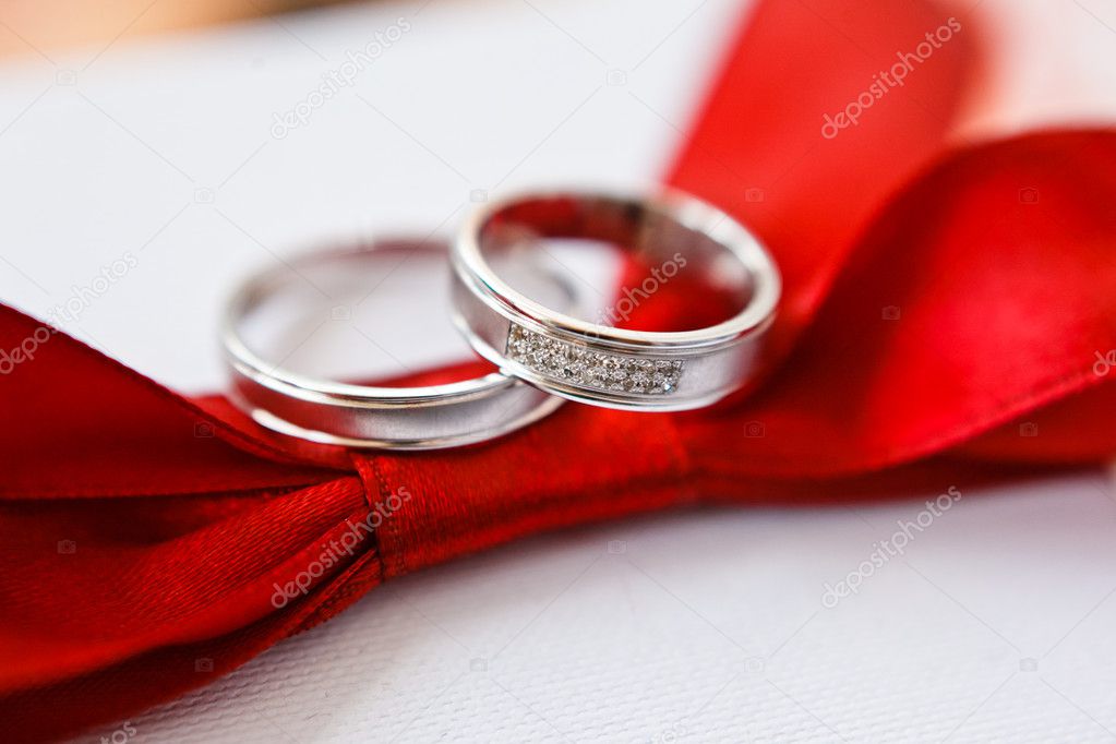 Gold Wedding Rings Stock Photo Prg