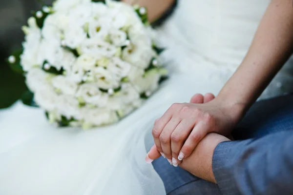 Close-up Holding Hands — Stock Photo, Image