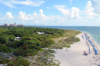 State Park Beach on Key Biscayne clipart