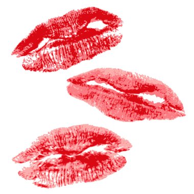 Lips imprint clipart