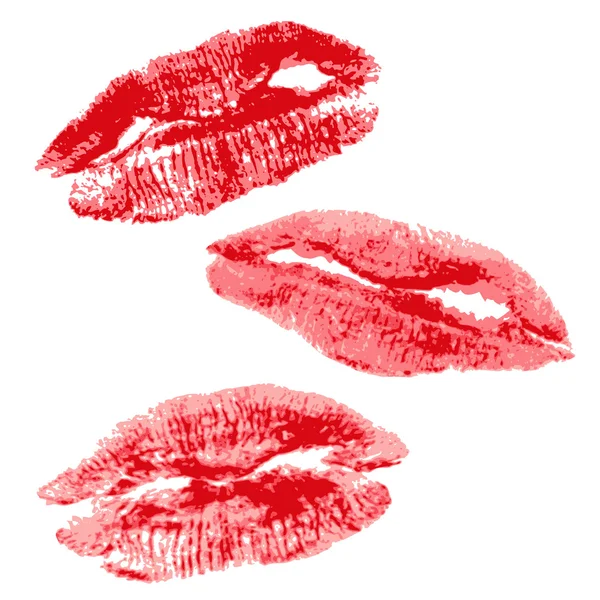 Empreinte des lèvres — Image vectorielle