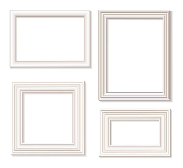 Picture frame white — Stock Vector
