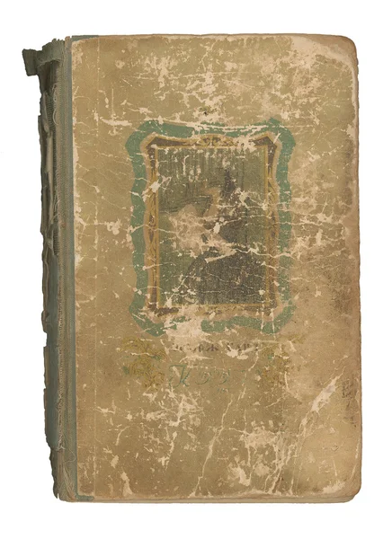 Eski kitap, üzerinde beyaz izole — Stok fotoğraf