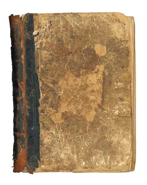 Старая книга, изолированная на белом — стоковое фото