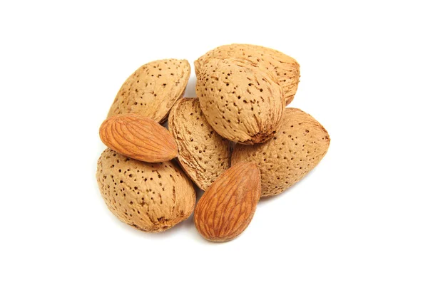Välsmakande mandel nötter — Stockfoto