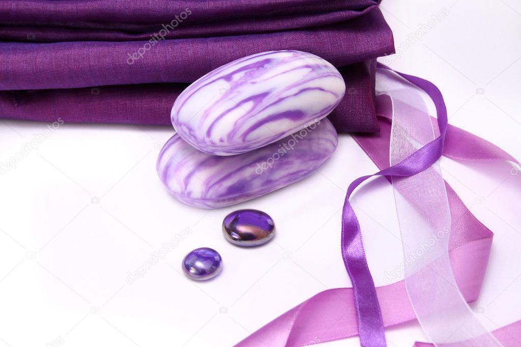 Violet aromatic soap