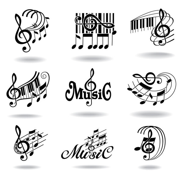 Музыка. Набор элементов музыкального дизайна или иконок
.