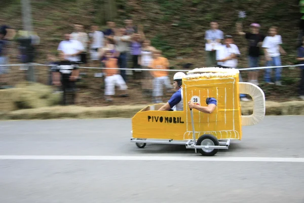 stock image Mug of beer at Red Bull Soapbox