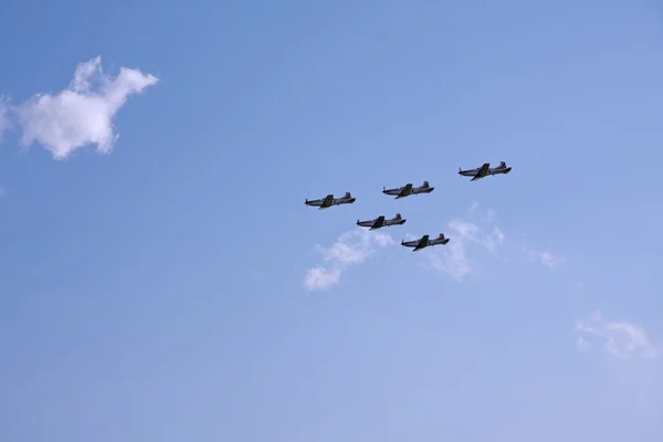 Eskadra samolotów — Zdjęcie stockowe