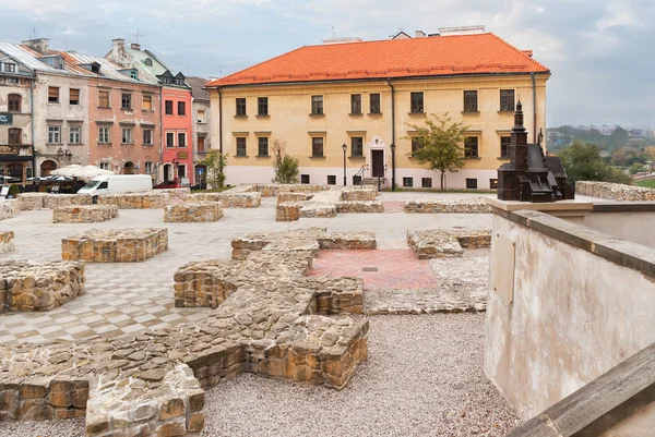 Lublin, ruinerna av domkyrkan — Stockfoto
