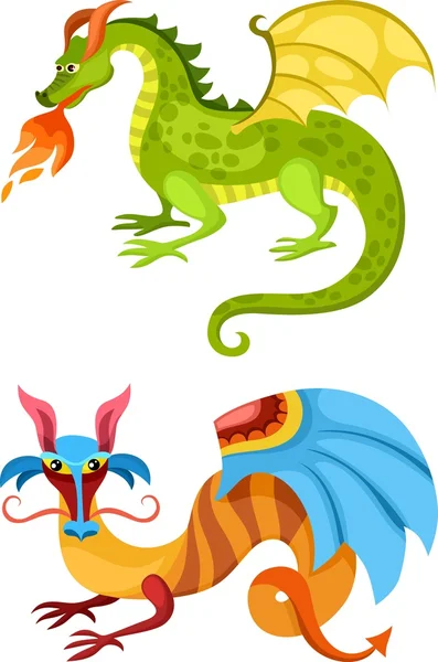 Dragon set — Stockvector