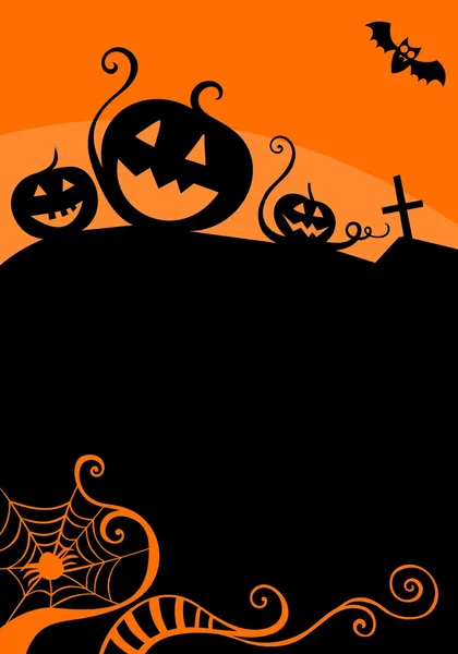 Carta di Halloween — Vettoriale Stock