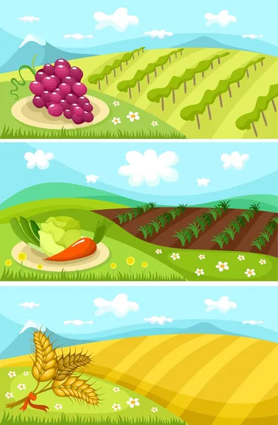 Carte de récolte — Image vectorielle