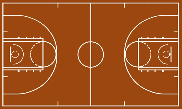 Баскетбольне поле — стоковий вектор