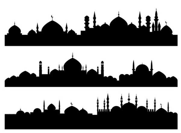 Muslim cityscapes — Stock Vector