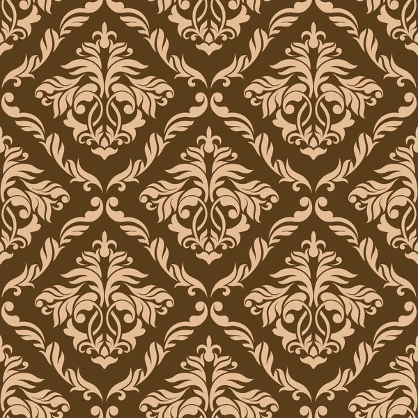Fond sans couture brun rétro — Image vectorielle
