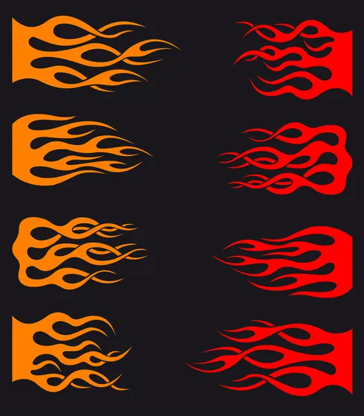 Flammes tribales — Image vectorielle
