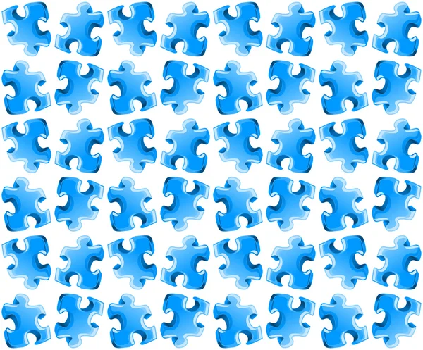 Puzzle nahtloser Hintergrund — Stockvektor