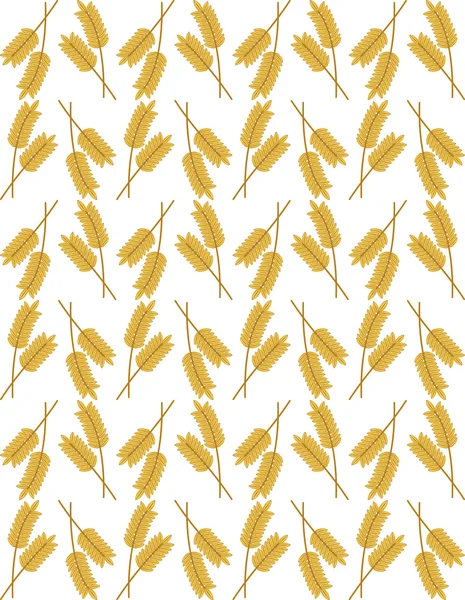 Wheat ears seamless background — Stock Vector