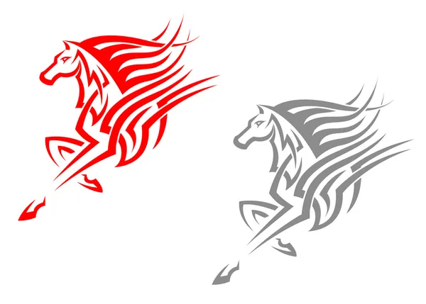 Horse mascots — Stock Vector