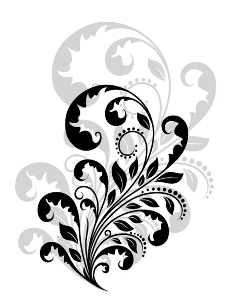 Винтажные цветочные украшения — стоковый вектор