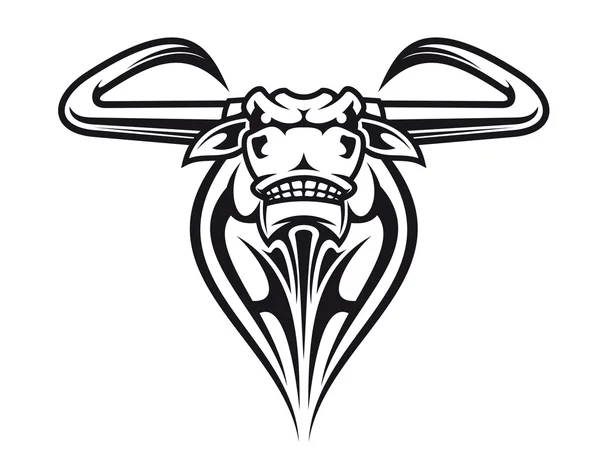 Vilda buffalo maskot — Stock vektor