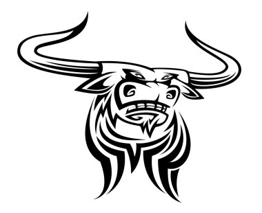 Bull mascot clipart