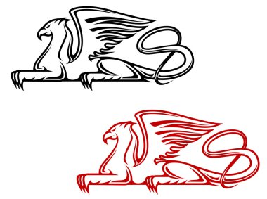 Vintage griffin clipart