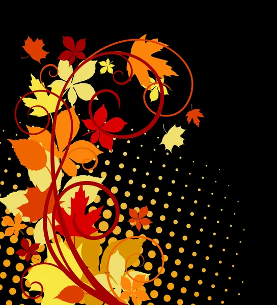 Autumnal leaves — Stock Vector