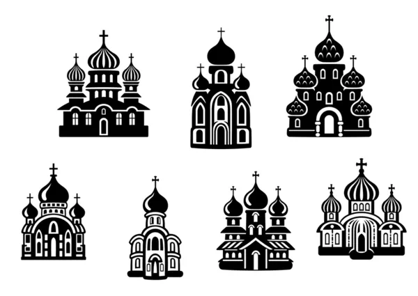 Churches and temples — Stock Vector