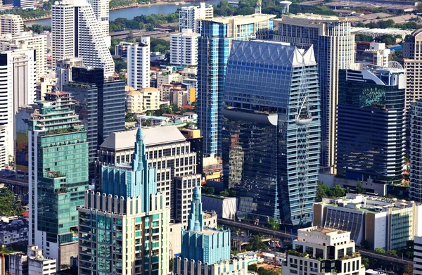 stock image Aerial view at the Bangkok city