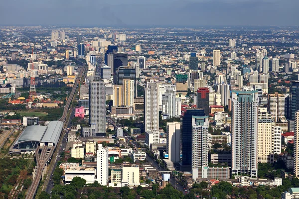 stock image Aerial view at the Bangkok city