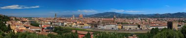 Panoramic view of Florence clipart