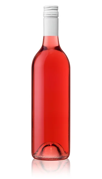 Rosé garrafa de vinho — Fotografia de Stock
