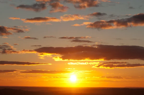 Australijski zachód słońca — Zdjęcie stockowe