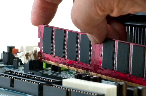 Installing Computer Ram — Stock Photo, Image