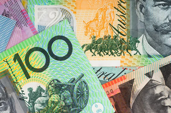 Australian money background — Stock Photo, Image