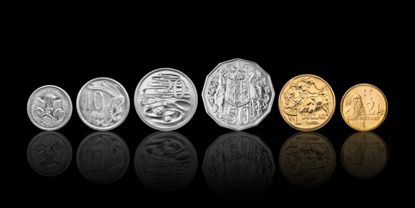 Australské mince — Stock fotografie