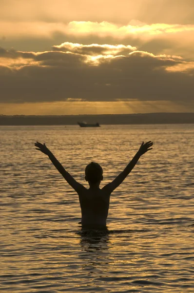 stock image Happiness at Sunset