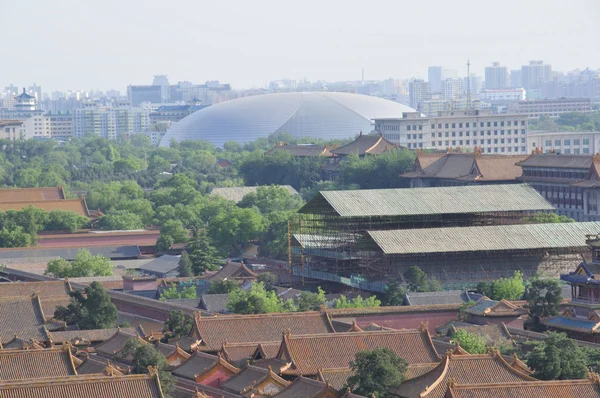 Forbidden City and national theatre — Stock Photo, Image