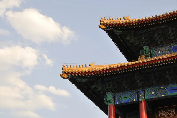 Die Traufe der verbotenen Stadt Peking — Stockfoto