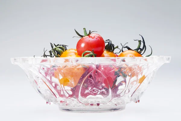 Cherry _ tomatoes en el bowl —  Fotos de Stock