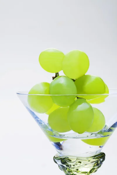 Druiven in het glas — Stockfoto