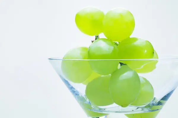 Druiven in het glas — Stockfoto