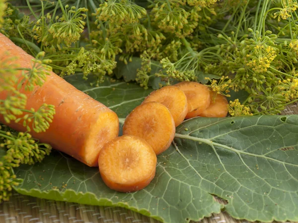 The cut carrots — Stock Photo, Image
